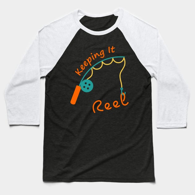 Keeping It Reel Baseball T-Shirt by Lasso Print